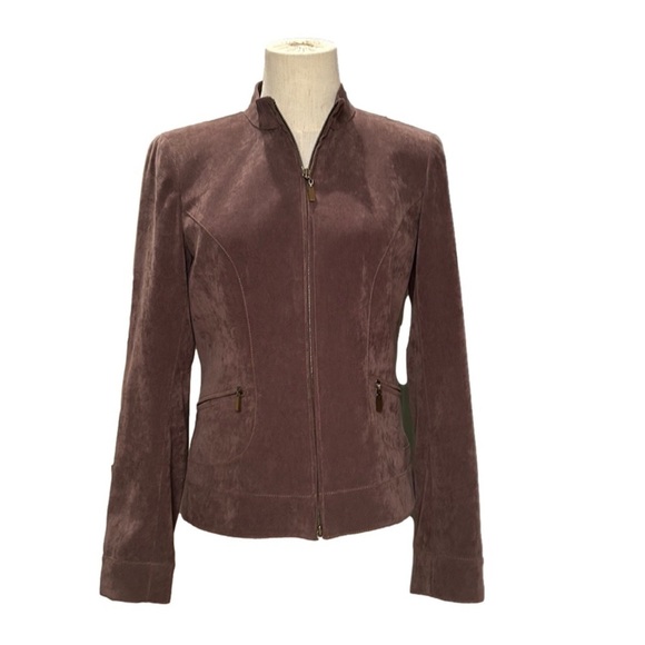 Vintage Jackets & Blazers - Vintage Doncaster Jacket Brown Fully Lined Zip Closure Size 4/6